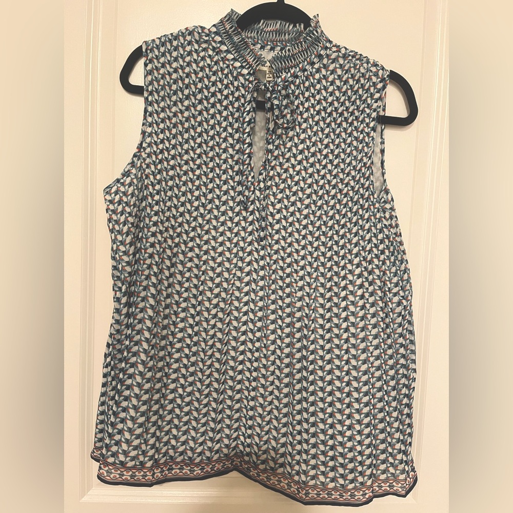 Max Studio patterned sleeveless blouse